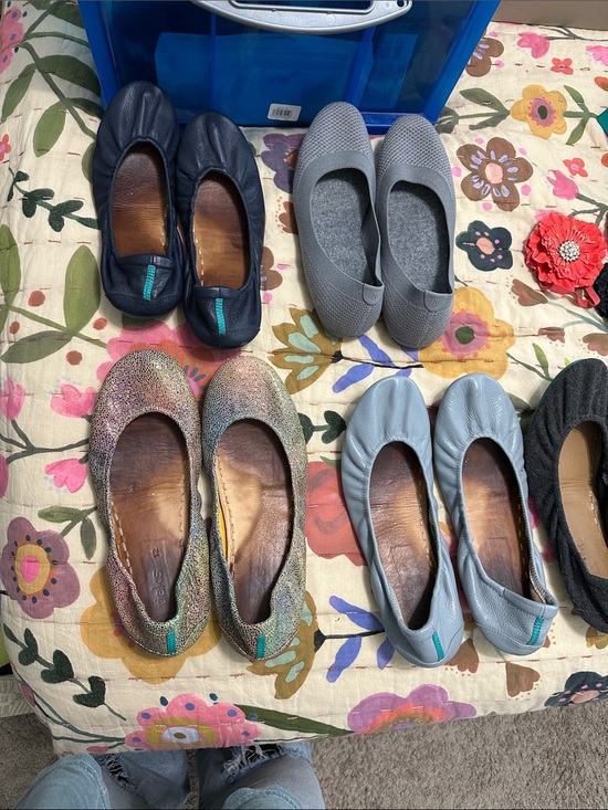 Tieks Shoes - Tieks Women's Ballet Flats - Navy, Gray, Black, Red, (Iridescent has been sold)